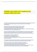  SPRING 2023 HESI EXIT questions and answers latest top score&period;