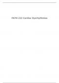 PATH 222 Cardiac Dysrhythmias (Arrhythmias) 