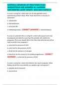MATERNAL NEWBORN ATI PROCTORED EXAM 304QUESTIONS AND ANSWERS ALL ANSWERS 100&percnt;VERIFIED LATEST UPDATE -2023&sol;2024 RATED A&plus;