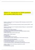   OSHA 10 - Introduction to OSHA questions and answers latest top score.
