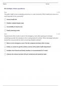  HESI RN Community Health-Community Health Practice test Questions and Answers Latest Update | ALREADY GRADED A+