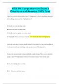 HESI PN Comprehensive Exam 3 Questions and Answers 100% Pass