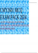 CMY2601 MCQ EXAM PACK 2024 