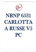 NRNP 6531 Carlotta A Russe V5 PC with complete solutions, 100% Verified!!!