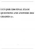 UCF QMB 3200 FINAL EXAM QUESTIONS AND ANSWERS 2024 GRADED A+.