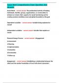 Social Work Comprehensive Exam Questions And Answers 