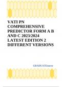VATI PN COMPREHENSIVE PREDICTOR FORM A B AND C 2023/2024 LATEST EDITION 2 DIFFERENT VERSIONS