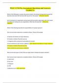 WGU C176 Pre-Assessment Questions and Answers  Graded A&plus;