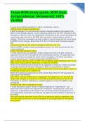 Texas BON study guide&comma; BON Quiz&comma; Jurisprudence&vert; &lpar;Answered&rpar; 100&percnt; Verified