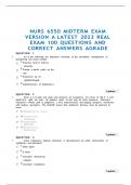 NURS 6550 MIDTERM EXAM VERSION A LATEST 2023 REAL EXAM 100 QUESTIONS AND CORRECT ANSWERS AGRADE