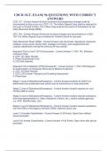 CDCR SGT&period; EXAM&vert; 96 QUESTIONS&vert; WITH CORRECT ANSWERS 