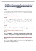 CON 2370 Simplified Acquisition Procedures Questions And 100&percnt; Correct Answers &vert; Real Exam Questions &vert; Latest Exam Version 