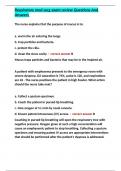 Respiratory med surg exam review Questions And Answers 