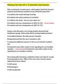 Medsurg Test One &lpar;Ch 1-5&rpar; Questions And Answers 