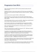 Progressive Care RN A NEWEST 2026&sol;2027 ACTUAL EXAM COMPLETE QUESTIONS AND CORRECT DETAILED ANSWERS &lpar;VERIFIED ANSWERS&rpar; &vert;ALREADY GRADED A&plus;&vert;&vert;BRAND NEW&excl;&excl;