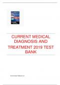 CURRENT MEDICAL DIAGNOSIS AND TREATMENT 2019 TEST BANK