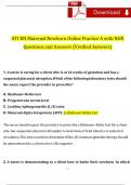 ATI RN Maternal Newborn Online Practice 2023 A with NGN Questions and Answers With Rationales &lpar;100&percnt; Verified&rpar;
