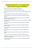 CompTIA FC0-U51&colon; IT Fundamentals Exam With Complete Solutions
