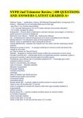 NYPD 1st Trimester Exam With 100&percnt; Correct Answers Latest Update &vert; NYPD 2nd Trimester Review &vert; 189 QUESTIONS AND ANSWERS LATEST & NYPD Trimester 3 Questions and Answers Latest Update Graded A&plus; &lpar;Verified Answers&rpar;