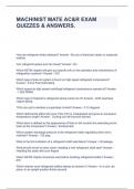 MACHINIST MATE AC&R EXAM QUIZZES & ANSWERS&period;