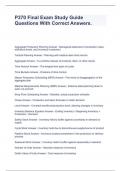 P370 Final Exam Study Guide Questions With Correct Answers&period;