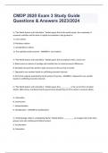 CMDP 2820 Exam 3 Study Guide Questions & Answers 2023/2024