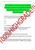 NU 220 New Generation 2023 Final Exam latest updated 100% rated Topscore!!!Graded A+ Pass!!!New!!!