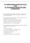 ATI COMPREHENSIVE PREDICTOR STUDY  GUIDE BY THE NURSING PERSPECTIVE &lpar;ISBN&colon;  979-8865544203&rpar;