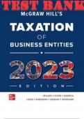  McGraw-Hill's Taxation of Business Entities 2023 Edition, 14th Edition By Brian Spilker, Benjamin Ayers, John Barrick, Troy Lewis, AND John Robinson Test Bank