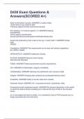 D430 Exam Questions & Answers&lpar;SCORED A&plus;&rpar;