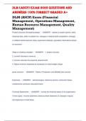 DLM &lpar;ASCP&rpar; ExAM 2023 quEStionS AnD  AnSwErS 100&percnt; CorrECt grADED A&plus; 