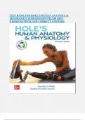  TEST BANK FOR HOLE’S HUMAN ANATOMY & PHYSIOLOGY 16TH EDITION WELSH| 100% PASS|QUESTIONS AND CORRECT ANSWERS 