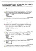 NURS 6521 PHARMACOLOGY MIDTERM EXAM QUESTION WITH ANSWER NEWEST 2023-2024 A+ GRADED