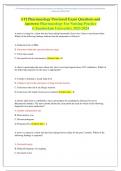 ATI Pharmacology Proctored Exam Questions and Answers) Pharmacology For Nursing Practice (Chamberlain University) 
