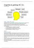 Bundel Hoorcollege aantekeningen Cognitie & Gedrag Psychologie UU Deeltentamen 1 (HC1 tm8)