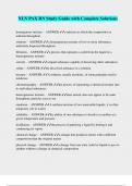 NLN PAX RN Study Guide with Complete Solutions