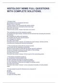 HISTOLOGY NBME FULL QUESTIONS WITH COMPLETE SOLUTIONS&period;