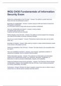 WGU D430 Exam Bundle