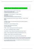 D430 Exam Questions and Answers Graded A