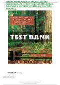 THEORY AND PRACTICE OF COUNSELING AND PSYCHOTHERAPY 10TH EDITION TEST BANK COREY&vert; QUESTIONS & ANSWERS 2023&sol;2024&vert;ALL CHAPTERS AVAILABLE  
