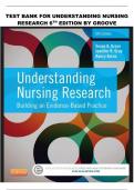 TEST BANK FOR UNDERSTANDING NURSING RESEARCH 6TH EDITION BY GROOVE