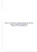 Summary Test bank for essential cell biology 5th edition by alberts &lpar;Complete 2023 Updated all Chapters&lowbar;Answered&sol;feedbacks&rpar;