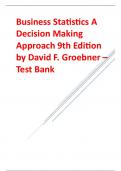Business Statistics A Decision Making Approach 9th Edition by David f&period; Groebner&period;pdf