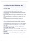 Nail written exam practice test 2023-solved