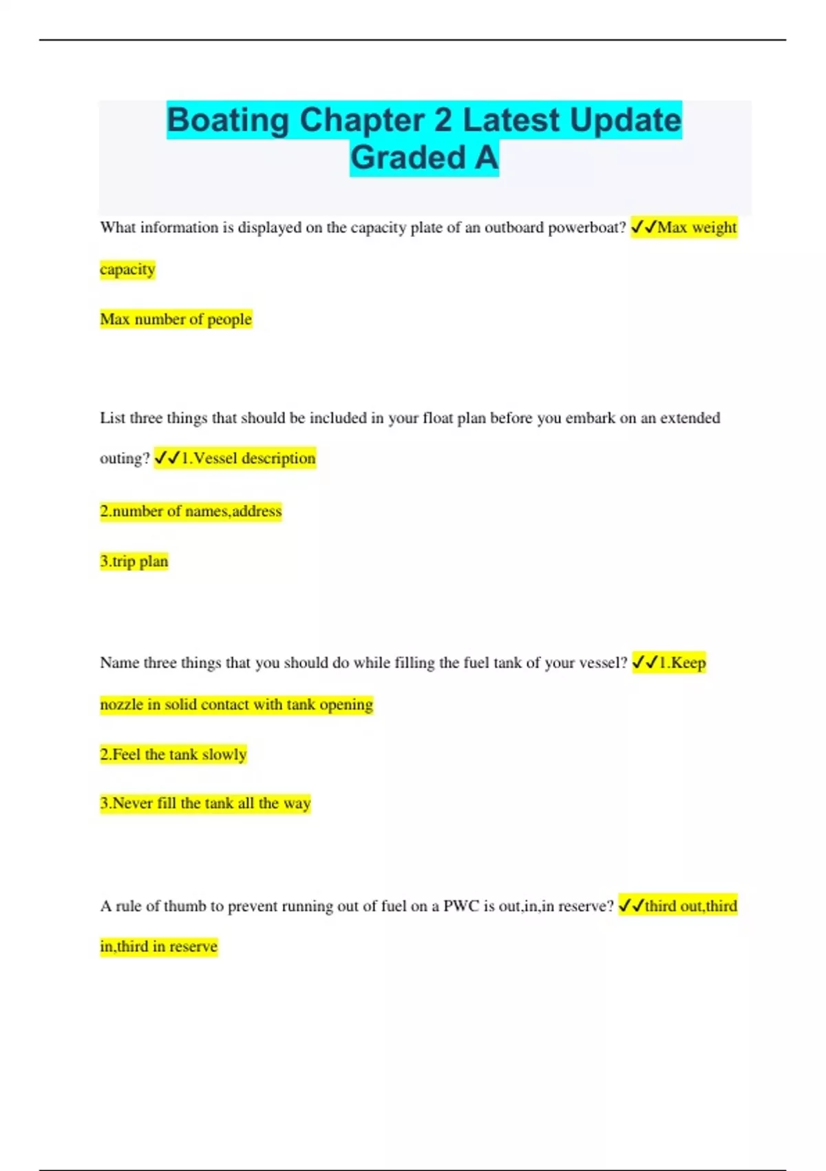 Boating Chapter 2 Latest Update Graded A Boating Chapter 2 Stuvia US