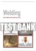 Test Bank For Welding 2nd Edition All Chapters - 9780134016344