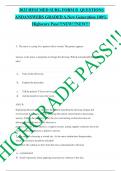 2023 HESI MED SURG FORM B  QUESTIONS AND ANSWERS GRADED A.New Generation 100% Highscore Pass!!!NEW!!!NEW!!!