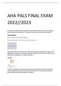 AHA PALS FINAL EXAM  2022//2023 