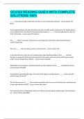 GCU322 READING QUIZ 6 WITH COMPLETE SOLUTIONS 100&percnt;