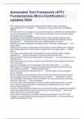 Automated Test Framework &lpar;ATF&rpar; Fundamentals Micro-Certification &vert; updated 2024